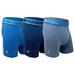 Spyder Performance Mesh Mens Boxer Briefs Sports Underwear 3 Pack for Men (Small, Blue/Navy/Grey)
