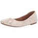 Lucky Brand Women's Emmie Ballet Flat Stucco Beige Leather Shoes (8.5)