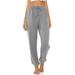 Womens High Waisted Sweatpants Comfy Elastic Drawstring Lounge Pants Loose Yoga Pant Running Workout Pants with Pockets