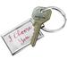 NEONBLOND Keychain I Choose You Valentine's Day Pink and Purple Watercolor