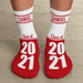 Personalized School Color Graduation Socks - Available in 7 Colors