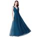 Ever-Pretty Womens Ruched Bust Evening Cocktail Party Dresses for Women 07526 Teal US06