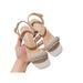 Avamo Women Chunky Heels Peep Toe Sandals Strappy Casual Slingback Fashion Party Shoes