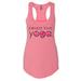 Women's Flowy Tank Top Ã¢Â€ÂœPeace Love Yoga" Zen - Namaste Yoga Tank Top Gift Medium, Heather Pink