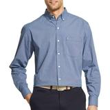 IZOD Mens Mini Gingham Button Up Long Sleeve Shirt