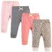 Touched by Nature Baby Girl Organic Cotton Pants, Leopard, 12-18 Months