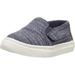 TOMS Luca Slip-Ons Navy Striped Chambray 10011474 Tiny Size 4