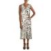 Lauren Ralph Lauren Womens Animal Print Sleeveless Maxi Dress