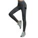 Women Quick Dry Compression Yoga Running Pants Elastic Waist Tummy Control Outdoor Sweat Pants Stripe Non See Through Pants