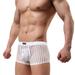 Cathery Men's Sexy Fishnet Trunks Boxer Briefs Openwork Perspective Swim Shorts