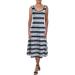 Lauren Ralph Lauren Womens Janthia Striped U-Neck Tank Dress