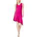 Bar Iii Womens Casual Asymmetrical Dress