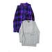 Pre-ownedRails J Crew Womens Long Sleeve Knit Blouses Purple Gray Size XS Lot 2