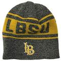 Top of the World Long Beach State University Beach Cuffless Knit Beanie Cap Hat Gray