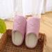 Women's Soft Knit Slippers Cute Small Ear Soft Cotton Slippers Suede Non-slip Cotton Slippers Home Cotton Slippers with Indoor/Outdoor Sole