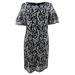 Tommy Hilfiger Women's Floral-Lace Bell-Sleeve Dress