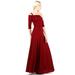 Evanese Women's Slip on Formal Long Eveing Party Dress Gown with 3/4 Sleeves