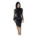 Sunisery Summer Women Long Sleeve Bodycon Short Mini Dress Ladies Pencil Dress