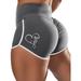 Colisha Women Summer Cycling Hot Pant Legging Fitness Stripe Elastic High Waist Workout Yoga Short Running Gym Lounge Activewear