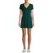 No Boundaries Juniors' Button Front V-Neck Dress