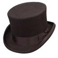 Scala Classico Men's Wool Felt Topper Hat L Brown