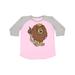 Inktastic Lion Tween Short Sleeve T-Shirt Unisex Pink and Heather M