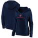 New England Revolution Fanatics Branded Women's Shielded Logo Pullover Hoodie - Navy