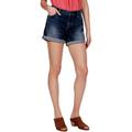 Lucky Brand Womens The Roll Up Medium Wash Cuffed Denim Shorts Blue 25