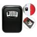 MIXFEER Key Storage Lock Box 4-Digit Combination Lock Box Wall Mounted Lock Box Key Box Key Holder