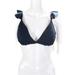 Madewell Womens Rib Flounce Strap Bralette Top - Bengali Indigo Size XL