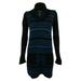 style & co. women's striped lurex knit pocket sweater dress