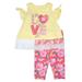 Baby Toddler Girl Cold Shoulder T-Shirt & Leggings, 2Pc Outfit Set