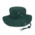 MG Men's Brushed Cotton Twill Aussie Side Snap Chin Cord Hat