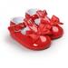 Spring Sweet Baby Girls Princess Style Bowknot Infant Toddler Kids PU Anti-skid Baby Shoes
