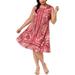 Style & Co. Womens Plus Printed Knee-Length Tunic Dress