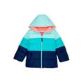 Pink Platinum Baby Toddler Girl Colorblocked Winter Jacket Coat