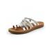 UKAP Flat Sandals Toe Ring Slipper Open Peep Toe Summer Beach Shoes Womens Shoes Size