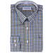 Berlioni Boy's Checkered Gingham Plaid Long Sleeve Button Down Dress Shirt Brown Blue 18