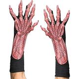 Zagone Devil Gloves, Red Latex Hands, Black Cotton Gloves