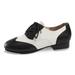 Danshuz Adult Black White Leather Superior Tone Tap Applause Shoes 4-12 Womens