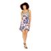 RACHEL ROY $129 Womens New 4483 Blue Floral Cut Out Empire Waist Dress 4 B+B