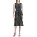 Calvin Klein Womens Plaid Sleeveless Wear to Work Dress