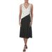 Lauren Ralph Lauren Womens Myrthe Colorblock Polka Dot Shift Dress