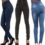 Women Ladies Black Blue High Waisted Skinny jeans size 6 8 10 12 14 16