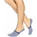 Hue Women's High Cut Resort Liner Socks (one size fits most, blue shock)