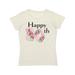 Inktastic Happy 80th Birthday with Roses Adult Women's T-Shirt Female