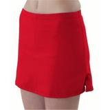 Pizzazz 3200 -RED -AM 3200 Adult Victory V-Notch Skirt with Brief, Red - Medium