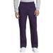 Cherokee Workwear Revolution Tech Scrubs Pant for Men Mid Rise Straight Leg Zip Fly Plus Size WW250AB, 3XL, Eggplant