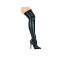 Ellie Shoes E-511-Ally 5 Heel Thigh High Stretch Boot Black / 8