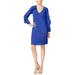 Thalia Sodi Womens Ruffled Illusion Shift Dress